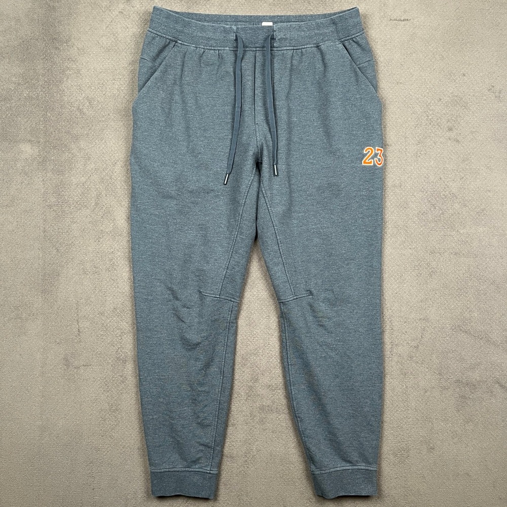 Lululemon City Sweat Jogger Mens XL Heathered Iron Blue 23 Patch Sweatpants